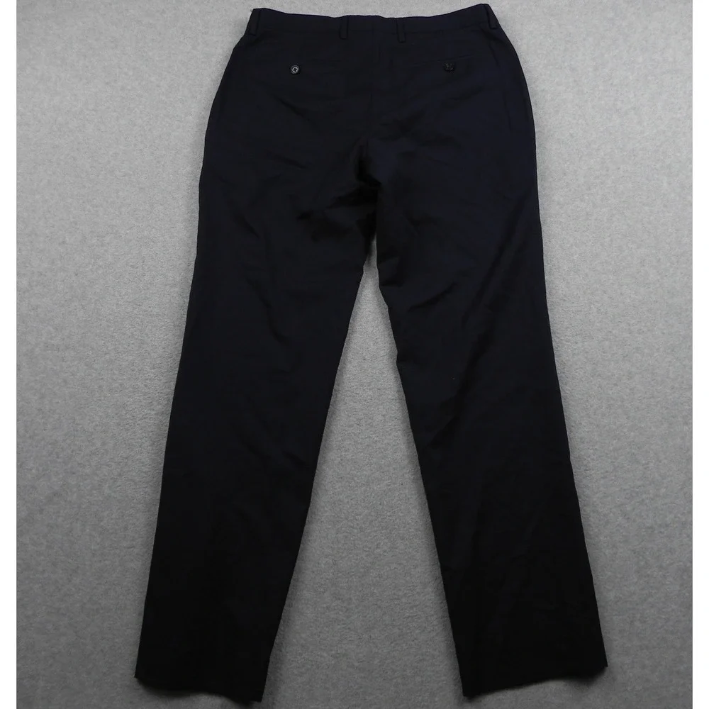 Banana Republic Dress Pants Mens 32x32 Standard Fit Super 120s Italian Wool Navy